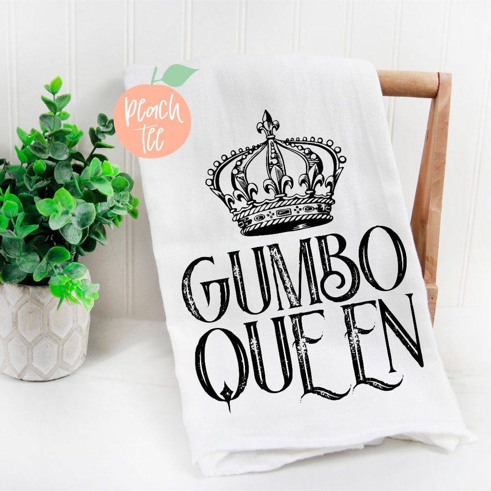 Gumbo Queen Tea Towel